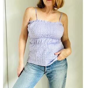 Zara Womens Lilac Tank Top Size Small Peplum